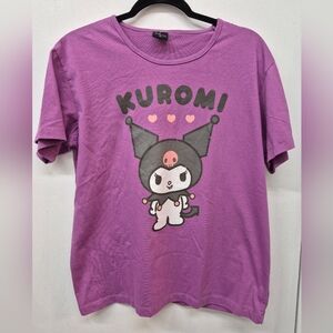 Kuromi Graphic Purple Tee XL